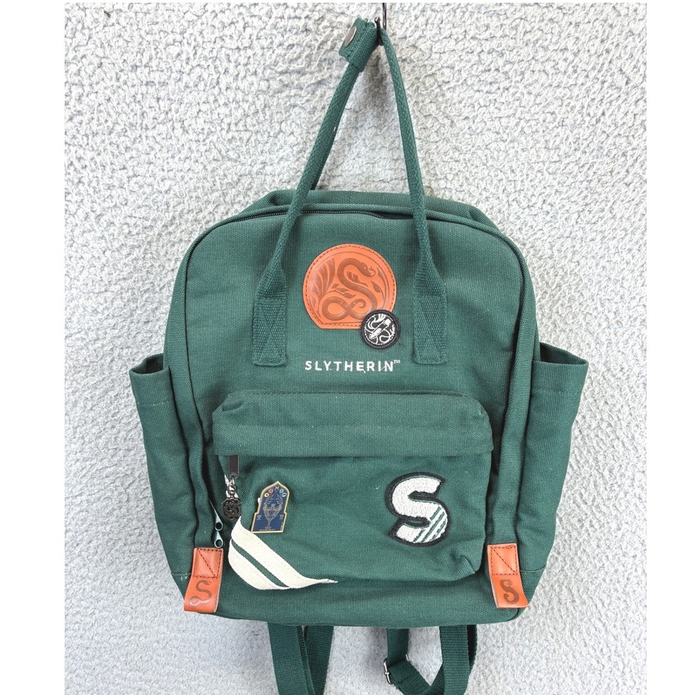 Harry Potter Slytherin Mini Backpack Kids OS Green Hogwarts Canvas Travel